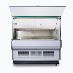 Bromic DD1250SG-NR Square Glass Deli Display - 1330mm