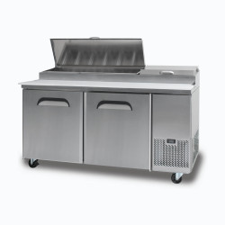 Bromic PP1700 Pizza Prep Fridge - 2  Doors - 1702mm - 9 Pans