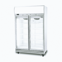 Bromic GD1000LF Upright Display Fridge - 976L - 2 Doors - Flat Glass - Lightbox