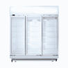 Bromic GD1500LF Upright Display Fridge - 1507L - 3 Doors - Flat Glass - Lightbox