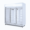 Bromic GD1500LF Upright Display Fridge - 1507L - 3 Doors - Flat Glass - Lightbox