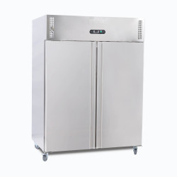 Bromic UF1300SDF-NR Upright Freezer - 1300L - 2 Doors - Stainless Steel