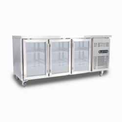 Bromic UBC1795GD-NR Under Bench Display Fridge - 417L - 3 Doors - Glass