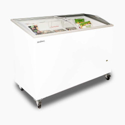 Bromic CF0400ATCG-NR Display Chest Freezer - 352L - Curved Glass Top