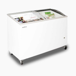 Bromic CF0400ATCG-NR Display Chest Freezer - 352L - Curved Glass Top