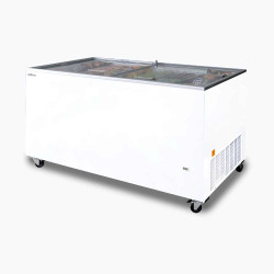 Bromic CF0500FTFG-NR Display Chest Freezer - 491L - Flat Glass Top