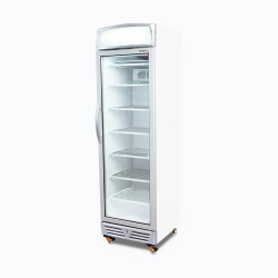 Bromic UF0374LS-NR Upright Display Freezer - 300L - 1 Door - Flat Glass - Lightbox