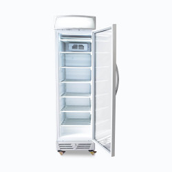 Bromic UF0374LS-NR Upright Display Freezer - 300L - 1 Door - Flat Glass - Lightbox