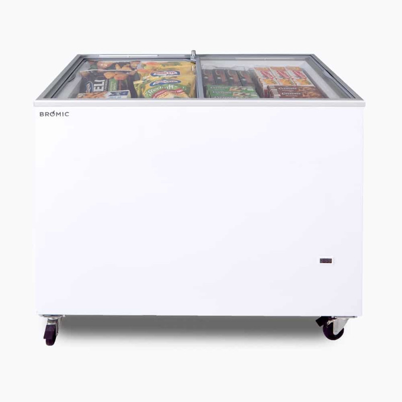 Bromic CF0300FTFG-NR Display Chest Freezer - 296L - Flat Glass Top