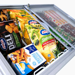 Bromic CF0300FTFG-NR Display Chest Freezer - 296L - Flat Glass Top