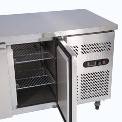 Bromic UBF1360SD-NR Under Bench Freezer - 282L - 2 Doors - Stainless Steel