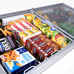 Bromic CF0400FTFG-NR Display Chest Freezer - 401L - Flat Glass Top