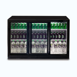 Bromic BB0330GDS-NR-1 Back Bar Fridge - 307L - 3 Doors - Sliding