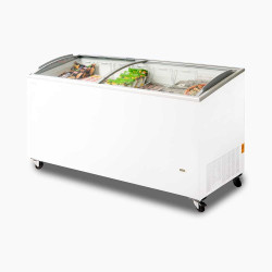 Bromic CF0600ATCG-NR Display Chest Freezer - 555L -  Curved Glass Top