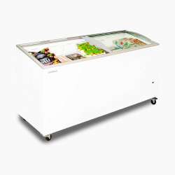 Bromic CF0600ATCG-NR Display Chest Freezer - 555L -  Curved Glass Top