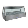 Roband EFX24RD   Straight Glass Refrigerated Display Bar - Piped and Foamed only (no motor), 8 pans