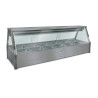 Roband EFX26RD   Straight Glass Refrigerated Display Bar - Piped and Foamed only (no motor), 12 pans