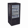 Thermaster TCBD78B Four-Sided Countertop Beverage Display Fridge Black