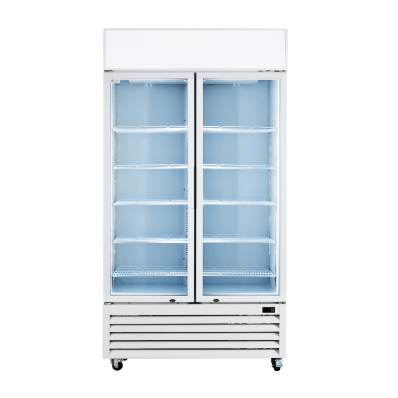 Thermaster Colourbond Upright Beverage Fridge 2 Doors White LG-1000P