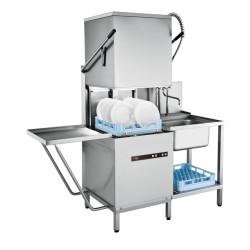 HOBART ECOMAX604 Hood-type dishwasher for straight through or a corner operation