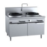  B+S Waterless 2 Hole Wok Table - VUFWW-2LS