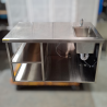 Used Stainless Steel Bench with Sink and Dual Undershelf - ST25UK233