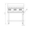 B+S COMMERCIAL KITCHENS -   B+S Six Burner Boiling Top  - BT-SB6 