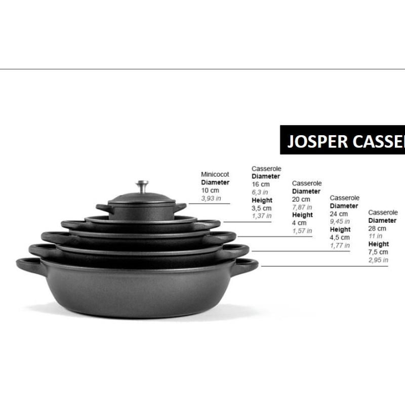 Josper Mini casserole Pan lid 10cm TAPCAZ10