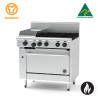 Goldstein PFC12G428E-X 4 burner Range 305mm Hotplate with Electric Convection Oven