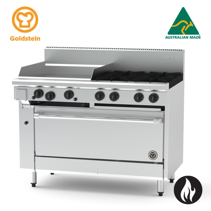Goldstein PF24G440-X 4 burners Range 600mm Hotplate and Oven under