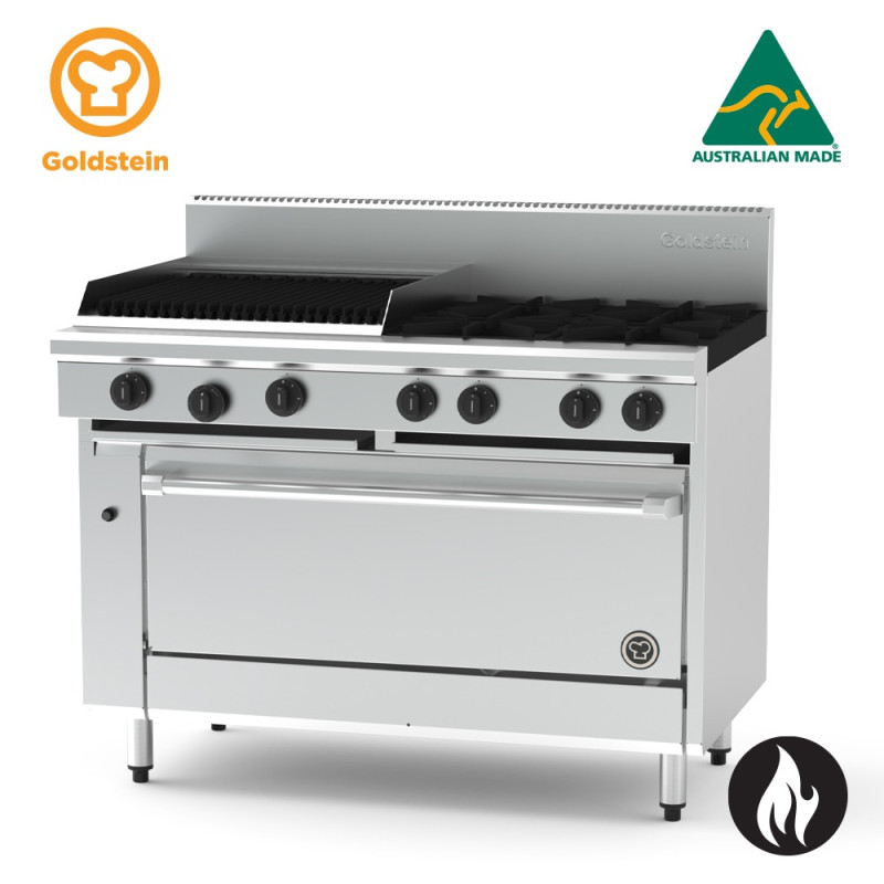 Goldstein PF24Q440FF-X 4 burners Range 600mm Char Grill and Fan Forced Oven