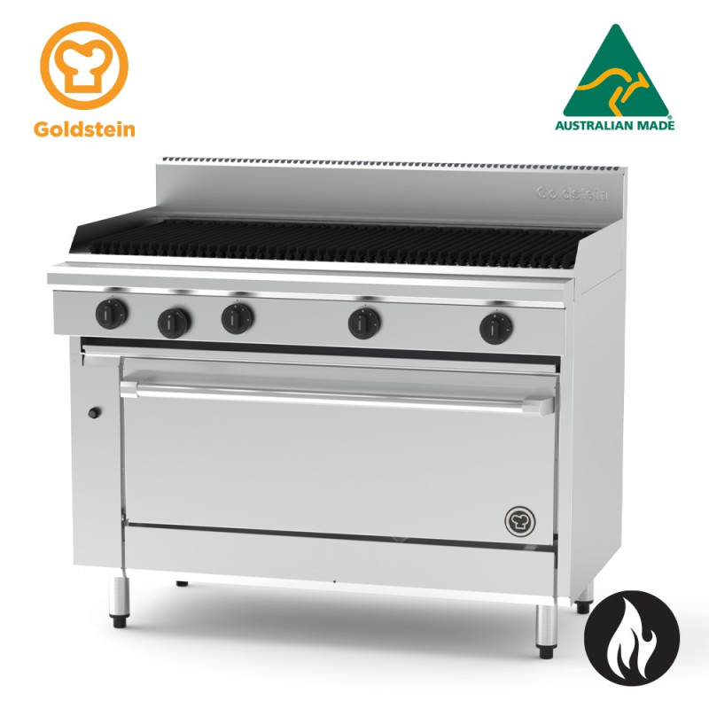 Goldstein PF48Q40FF-X Jumbo 1200mm gas Char Grill and Fan Forced Oven