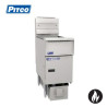 Pitco SSH55-FD Single Pan Double Basket Deep Fryer with Filter Drawer System