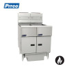 Pitco SG14R-2/FD 2 Bank Gas 2 Basket Deep Fryer with Filter Drawer System