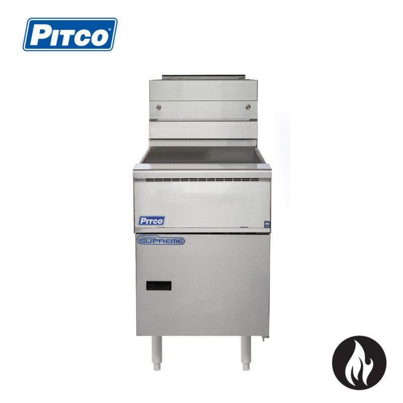 Pitco SSH75 Single pan 3 Basket Gas Deep Fryer 36lt