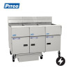 Pitco SE14-3/FD 3 Bank Electric Deep Fryer with Filter Drawer System 22lt