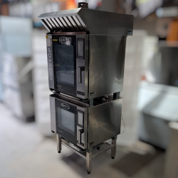 Used Unox XEVC-0711-EPR/XEVC-0511-EPR/XEVHC-HC11 Double stacked Combi Oven With Exhaust Hood - ST25UK271