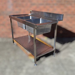 Used Dishwasher Inlet Double Sink 1350mm Wide - ST25UK249