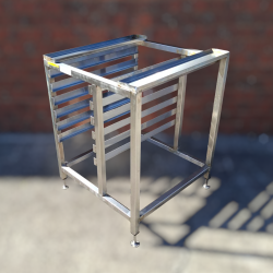 Used Custom Made Combi Oven Stand With Rack Holders - ST25UK10