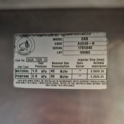 Used Cobra C6B 600mm 2 Burner Gas Hotplate - ST25UK301