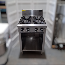 Used Cobra C6D 4 Burner Cooktop With Open Cabinet Base - ST25UK303