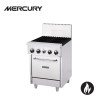 Mercury M24S-4F 4 Burner Range with oven