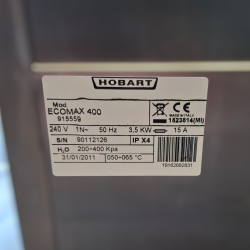 Used Hobart ECOMAX400 Undercounter Glasswasher - ST25UK336