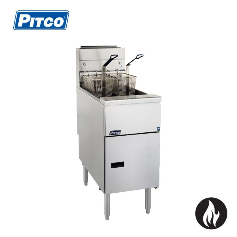 Pitco SG14TS? Split Pan Double Basket Gas Deep Fryer 16x2lt
