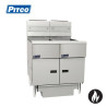Pitco SG18-2/FD 2 Bank Gas 3 Basket Deep Fryer with Filter Drawer System