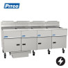 Pitco SE18-4/FD 4 Bank Electric Deep Fryer with Filter Drawer System 38lt