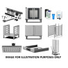 Unox XWVRC-0711-H High Open Stand with Lateral Supports