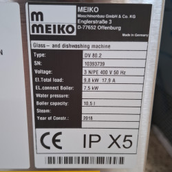 Never Used Meiko DV80 Passthrough Dishwasher With Heat Condense and Reverse Osmosis - ST25UK354