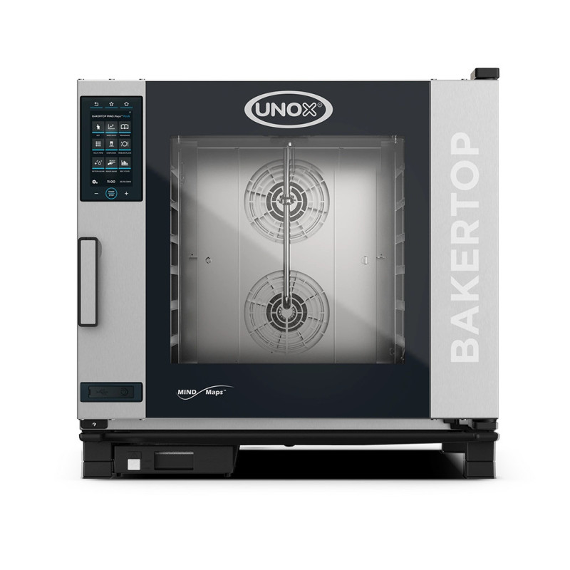 Unox XEBC-06EU-GPLM BAKERTOP MIND.Maps PLUS Combi Steamer Gas 6 Tray 600x400 Hinged Right