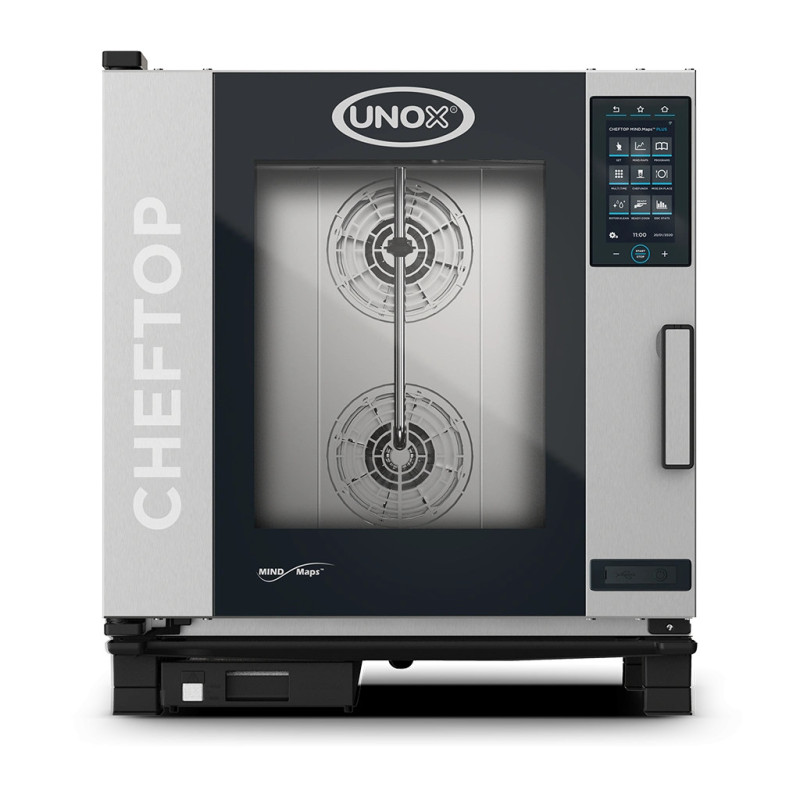Unox XEVC-0711-GPRM-MS CHEFTOP MIND.Maps PLUS Combi Steamer  Gas  7 Tray GN 1/1